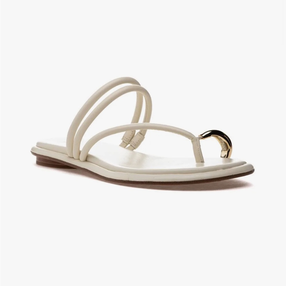 Vince Cream Slide Sandals - Picture 3 of 4